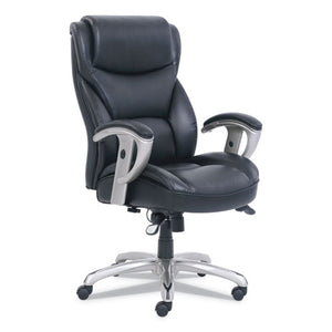 ESSRJ49416BLK - EMERSON BIG AND TALL TASK CHAIR, 22W X 21 1-2D X 22 1-2H SEAT, BLACK LEATHER