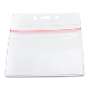 Sealable Cardholder, Horizontal, 3.75 X 2.62, Clear, 50-pack