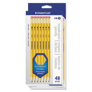 ESSTD13247C48A6 - Woodcase Pencil, Graphite Lead, Yellow Barrel, 48-pack
