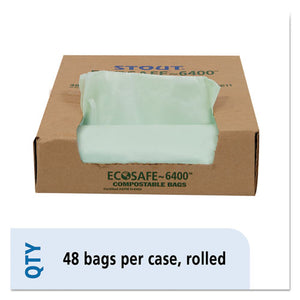 ESSTOE3039E11 - Ecosafe-6400 Compostable Compost Bags, 1.1mil, 30 X 39, Green, 48-box