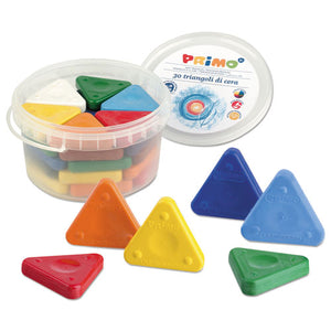 ESSTW0771TR - PRIMO TRIANGLE CRAYONS, ASSORTED COLORS, 30-PACK