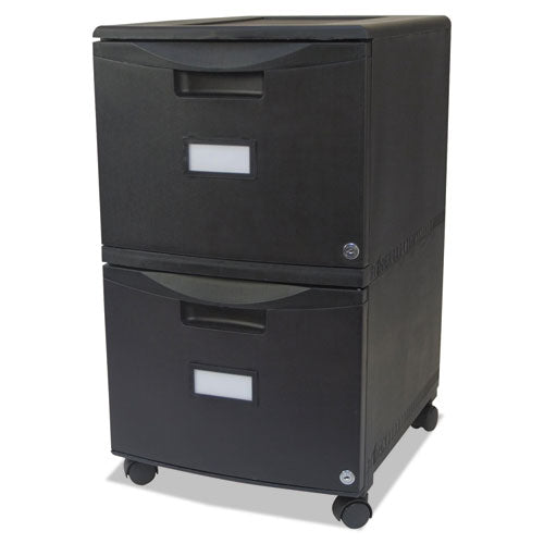 ESSTX61312B01C - Two-Drawer Mobile Filing Cabinet, 14-3-4w X 18-1-4d X 26h, Black