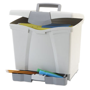 ESSTX61523U01C - Portable File Storage Box W-drawer, Letter, Latch, Black