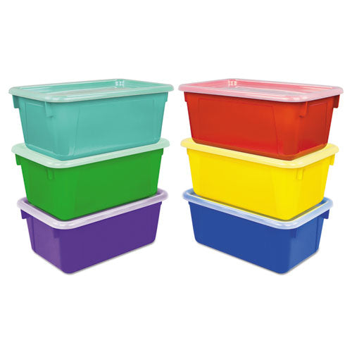 ESSTX62406E06C - Cubby Bins, 12.2" X 7.8" X 5.1", Assorted, 6-pack