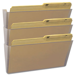 ESSTX70229U06C - Wall File, Legal 16 X 14, Three Pocket, Clear