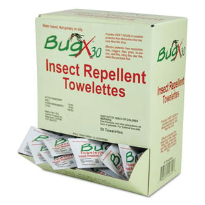 ESSUXCBXW010644BX - Insect Repellent Towelettes Box, Deet, 50-box
