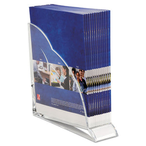 ESSWI10133 - Stratus Acrylic Magazine Rack, 3 1-2 X 10 1-4 X 10 1-2, Clear