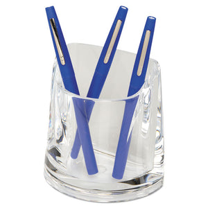 ESSWI10137 - Stratus Acrylic Pen Cup, 4 1-2 X 2 3-4 X 4 1-4, Clear