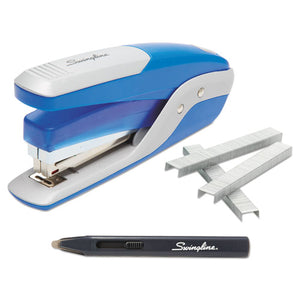 ESSWI64584 - Quick Touch Stapler Value Pack, 28 Sheet Capacity, Blue-silver