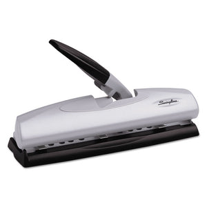 ESSWI74030 - 20-Sheet Lighttouch Desktop Two-To-Seven-Hole Punch, 9-32" Holes, Silver-black