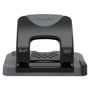 ESSWI74135 - 20-Sheet Smarttouch Two-Hole Punch, 9-32" Holes, Black-gray