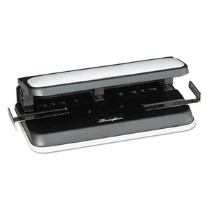 ESSWI74300 - 32-Sheet Easy Touch Two-To-Three-Hole Punch, 9-32" Holes, Black-gray
