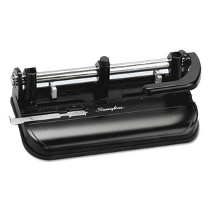 ESSWI74350 - 32-Sheet Lever Handle Two-To-Seven-Hole Punch, 9-32" Holes, Black