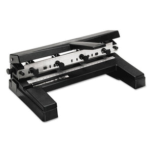 ESSWI74450 - 40-Sheet Two-To-Four-Hole Adjustable Punch, 9-32" Holes, Black