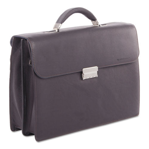 ESSWZ49545802SM - MILESTONE BRIEFCASE, HOLDS LAPTOPS, 15.6", 5" X 5" X 12", BROWN