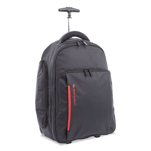 ESSWZBKPW1018SMBK - STRIDE BUSINESS BACKPACK ON WHEELS, FOR LAPTOPS 15.6", 10" X 10" X 21.5", BLACK