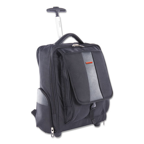 ESSWZBKPW2620SMBK - LITIGATION BACKPACK ON WHEELS, HOLDS LAPTOPS 15.6", 9" X 9" X 18", BLACK