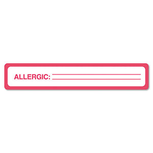 ESTAB40561 - Medical Labels For Allergy Warnings, 1 X 5-1-2, White, 175-roll