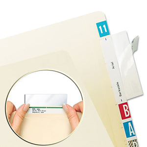 ESTAB58385 - Self-Adhesive Label-file Folder Protector, Top Tab, 3 1-2 X 2, Clear, 500-box