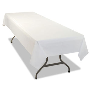 ESTBL549WHCT - Rectangular Table Cover, Heavyweight Plastic, 54 X 108, White, 24 Each-carton