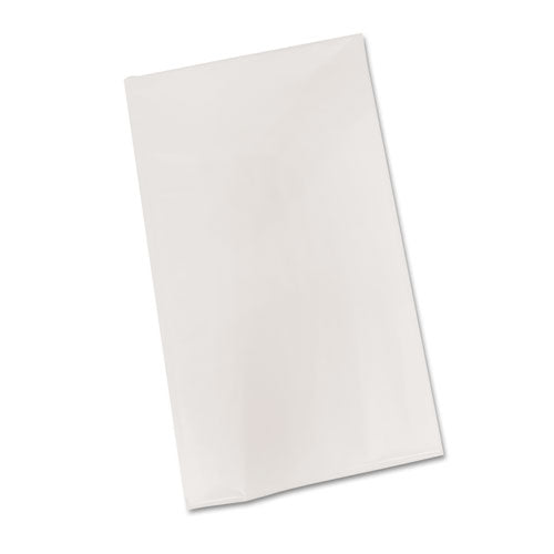 ESTBLBIO549WH - Bio-Degradable Plastic Table Cover, 54" X 108", White, 6-pack