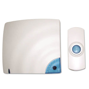 ESTCO57910 - Wireless Doorbell, Battery Operated, 1-3-8w X 3-4d X 3-1-2h, Bone