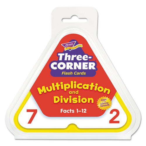 ESTEPT1671 - Multiplication-division Three-Corner Flash Cards, 8 & Up, 48-set