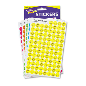 ESTEPT1942 - Superspots And Supershapes Sticker Variety Packs, Neon Smiles, 2,500-pack