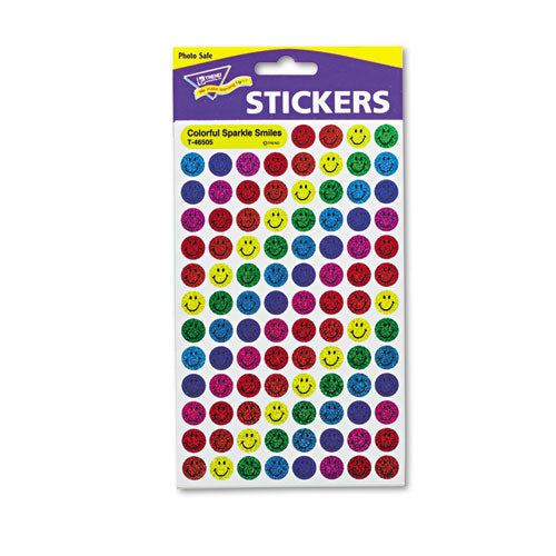 ESTEPT46909MP - Superspots And Supershapes Sticker Variety Packs, Sparkle Smiles, 1,300-pack