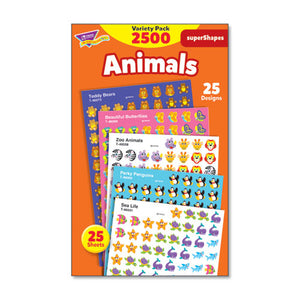 Superspots And Supershapes Sticker Variety Packs, Seasons, 2,500-pack