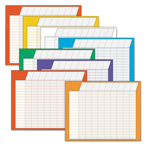 ESTEPT73902 - Horizontal Incentive Chart Pack, 28w X 22h, Assorted Colors, 8-pack