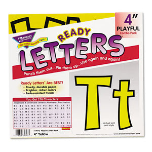 ESTEPT79743 - Ready Letters Playful Combo Set, Yellow, 4"h, 216-set