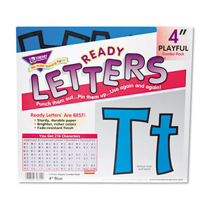 ESTEPT79744 - Ready Letters Playful Combo Set, Blue, 4"h, 216-set