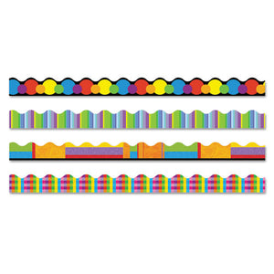 ESTEPT92908 - Terrific Trimmers Border, 2 1-4 X 39" Panels, Color Collage Designs, 48-set