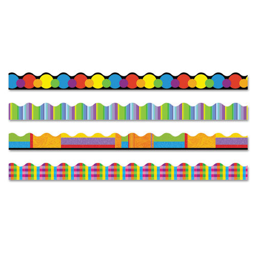 ESTEPT92908 - Terrific Trimmers Border, 2 1-4 X 39" Panels, Color Collage Designs, 48-set