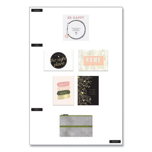 Modern Farmhouse Classic Planner Companion Pack, Fill Paper, Stickers, Note Cards, Vision Boards, Bracelet, Pouch, 151 Pieces