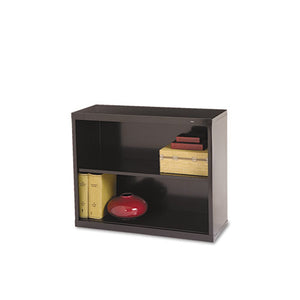 ESTNNB30BK - Metal Bookcase, Two-Shelf, 34-1-2w X 13-1-2d X 28h, Black