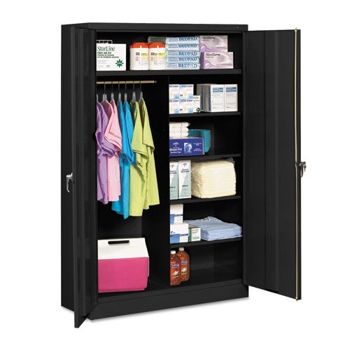 ESTNNJ2478SUCBK - Jumbo Combination Steel Storage Cabinet, 48w X 24d X 78h, Black