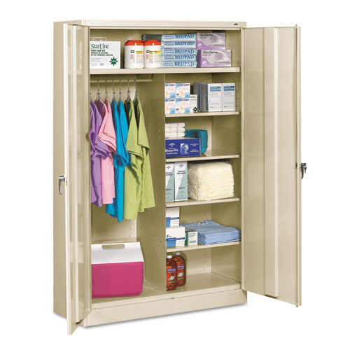 ESTNNJ2478SUCPY - Jumbo Combination Steel Storage Cabinet, 48w X 24d X 78h, Putty