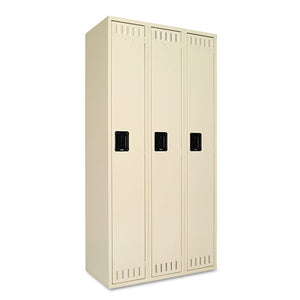 ESTNNSTS121872CSD - Single Tier Locker, Three Units36w X 18d X 72h, Sand