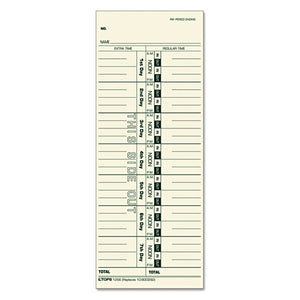 ESTOP1256 - Acroprint-cincinnati-lathem-simplex-stromberg Time Card 3 1-2 X 9, 500-box