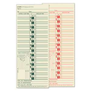 ESTOP1275 - Time Card For Lathem, Bi-Weekly, Two-Sided, 3 1-2 X 9, 500-box