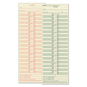 ESTOP1276 - Time Card For Cincinnati-lathem-simplex-acroprint, Semi-Monthly, 500-box