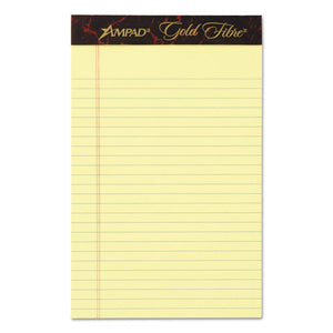 ESTOP20004 - Gold Fibre Writing Pads, College-medium, 5 X 8, Canary, 50 Sheets