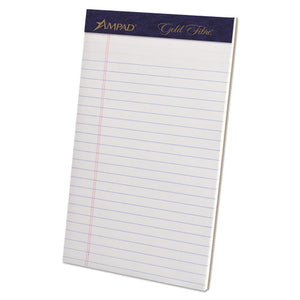 ESTOP20018 - Gold Fibre Writing Pads, Jr. Legal Rule, 5 X 8, White, 50 Sheets, 4-pack