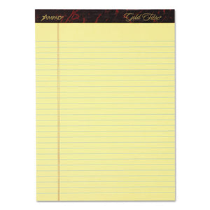ESTOP20032 - Gold Fibre Writing Pads, Legal-wide, 8 1-2 X 11 3-4, Canary, 50 Sheets, 4-pack
