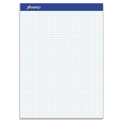 ESTOP20210 - Quadrille Double Sheets Pad, 8 1-2 X 11 3-4, White, 100 Sheets