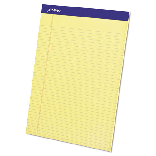ESTOP20222 - Perforated Writing Pad, 8 1-2 X 11 3-4, Canary, 50 Sheets, Dozen
