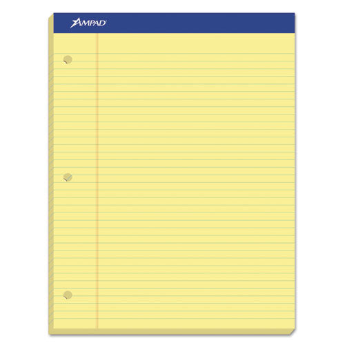 ESTOP20223 - Double Sheets Pad, College-medium, 8 1-2 X 11 3-4, Canary, 100 Sheets