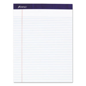 ESTOP20315 - LEGAL RULED PAD, 8 1-2 X 11, WHITE, 50 SHEETS, 4 PADS-PACK